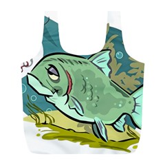 Fish Hook Worm Bait Water Hobby Full Print Recycle Bag (l) by Sarkoni