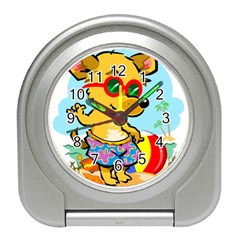 Beach Chihuahua Dog Pet Animal Travel Alarm Clock by Sarkoni