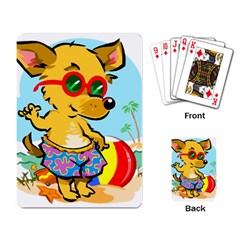 Beach Chihuahua Dog Pet Animal Playing Cards Single Design (rectangle) by Sarkoni