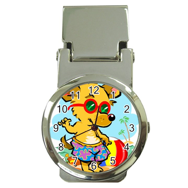 Beach Chihuahua Dog Pet Animal Money Clip Watches