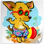 Beach Chihuahua Dog Pet Animal Canvas 20  x 20  19 x19.27  Canvas - 1