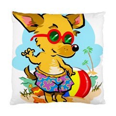 Beach Chihuahua Dog Pet Animal Standard Cushion Case (one Side) by Sarkoni