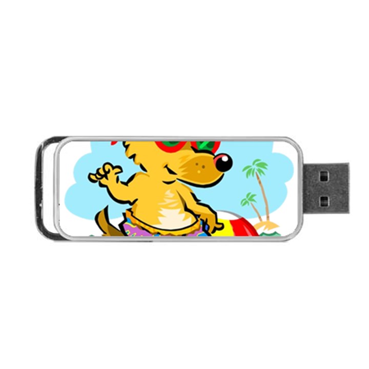 Beach Chihuahua Dog Pet Animal Portable USB Flash (One Side)