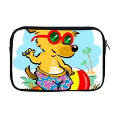 Beach Chihuahua Dog Pet Animal Apple Macbook Pro 17  Zipper Case by Sarkoni