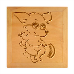 Beach Chihuahua Dog Pet Animal Wood Photo Frame Cube by Sarkoni