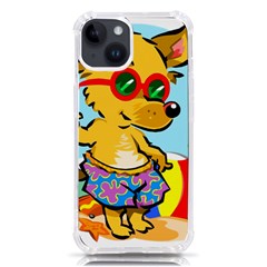 Beach Chihuahua Dog Pet Animal Iphone 14 Tpu Uv Print Case by Sarkoni