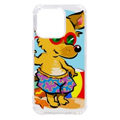 Beach Chihuahua Dog Pet Animal Iphone 14 Pro Tpu Uv Print Case by Sarkoni