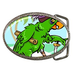 Parrot Hat Cartoon Captain Belt Buckles by Sarkoni