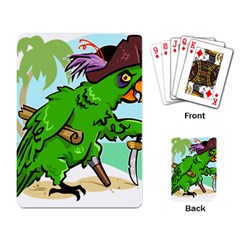 Parrot Hat Cartoon Captain Playing Cards Single Design (rectangle) by Sarkoni