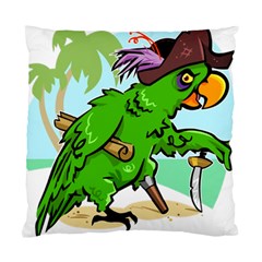 Parrot Hat Cartoon Captain Standard Cushion Case (two Sides) by Sarkoni