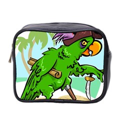 Parrot Hat Cartoon Captain Mini Toiletries Bag (two Sides) by Sarkoni