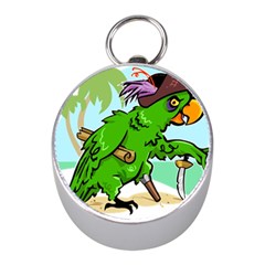 Parrot Hat Cartoon Captain Mini Silver Compasses by Sarkoni