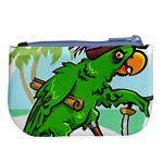 Parrot Hat Cartoon Captain Large Coin Purse Back