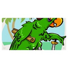 Parrot Hat Cartoon Captain Banner And Sign 6  X 3  by Sarkoni