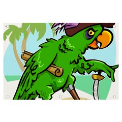 Parrot Hat Cartoon Captain Banner And Sign 6  X 4  by Sarkoni