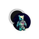 Bear Astronaut Futuristic 1.75  Magnets Front