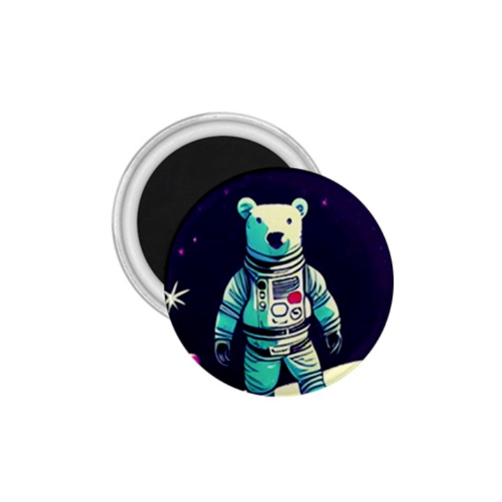 Bear Astronaut Futuristic 1.75  Magnets