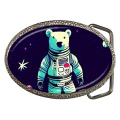 Bear Astronaut Futuristic Belt Buckles by Bedest