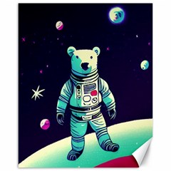 Bear Astronaut Futuristic Canvas 16  X 20  by Bedest