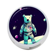 Bear Astronaut Futuristic 4-port Usb Hub (one Side) by Bedest