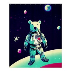 Bear Astronaut Futuristic Shower Curtain 60  X 72  (medium) 