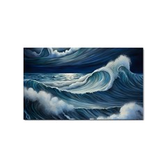 Waves Storm Sea Sticker Rectangular (10 Pack) by Bedest