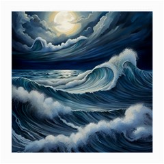 Waves Storm Sea Medium Glasses Cloth by Bedest