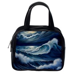 Waves Storm Sea Classic Handbag (one Side) by Bedest