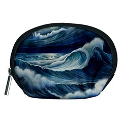 Waves Storm Sea Accessory Pouch (medium) by Bedest