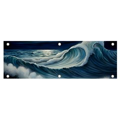 Waves Storm Sea Banner And Sign 6  X 2  by Bedest