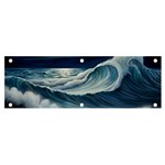 Waves Storm Sea Banner and Sign 6  x 2  Front