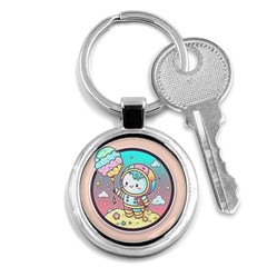 Boy Astronaut Cotton Candy Key Chain (round) by Bedest