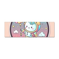 Boy Astronaut Cotton Candy Sticker (bumper) by Bedest