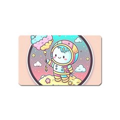 Boy Astronaut Cotton Candy Magnet (name Card) by Bedest