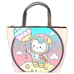 Boy Astronaut Cotton Candy Bucket Bag by Bedest