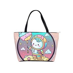 Boy Astronaut Cotton Candy Classic Shoulder Handbag by Bedest