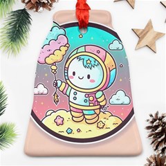 Boy Astronaut Cotton Candy Ornament (bell) by Bedest