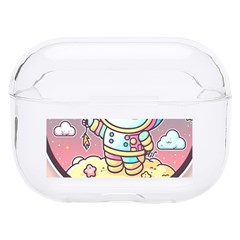 Boy Astronaut Cotton Candy Hard Pc Airpods Pro Case by Bedest