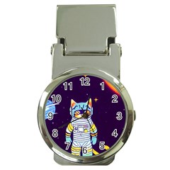 Cat Astronaut Space Retro Universe Money Clip Watches by Bedest