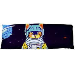 Cat Astronaut Space Retro Universe Body Pillow Case (dakimakura) by Bedest