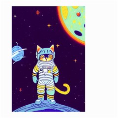 Cat Astronaut Space Retro Universe Small Garden Flag (two Sides) by Bedest