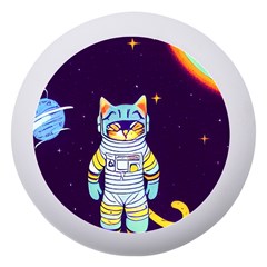 Cat Astronaut Space Retro Universe Dento Box With Mirror by Bedest