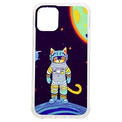 Cat Astronaut Space Retro Universe Iphone 12 Mini Tpu Uv Print Case	 by Bedest