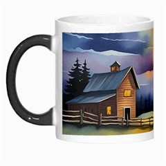 Rural Farm Fence Pathway Sunset Morph Mug