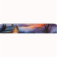 Rural Farm Fence Pathway Sunset Small Bar Mat