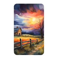 Rural Farm Fence Pathway Sunset Memory Card Reader (rectangular) by Bedest