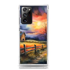 Rural Farm Fence Pathway Sunset Samsung Galaxy Note 20 Ultra Tpu Uv Case by Bedest