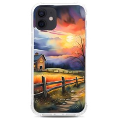 Rural Farm Fence Pathway Sunset Iphone 12/12 Pro Tpu Uv Print Case by Bedest