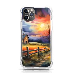 Rural Farm Fence Pathway Sunset Iphone 11 Pro 5 8 Inch Tpu Uv Print Case by Bedest