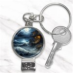 House Waves Storm Nail Clippers Key Chain Front